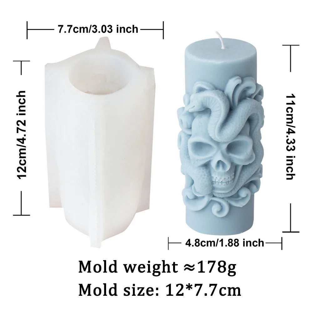 DIY Skull Candle Mould for Halloween Decor