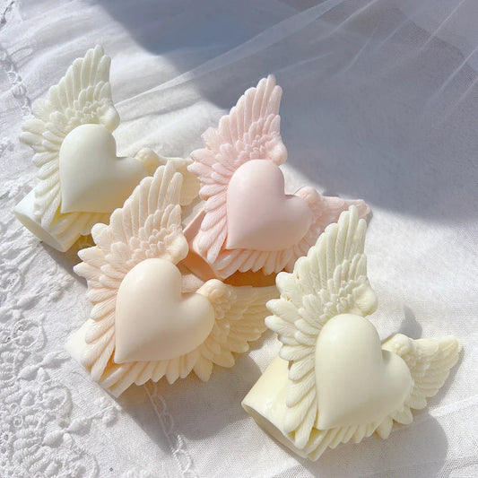 Angel Wing Heart Silicone Candle Mould
