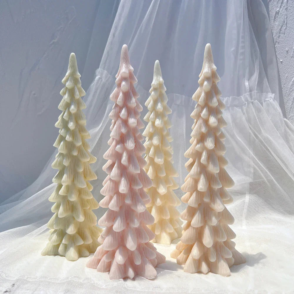 24.5CM Tall Christmas Tree Silicone Candle Mould