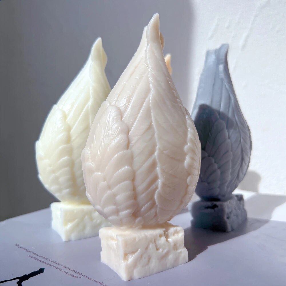 Holy Family in Angel Wings Candle Mould