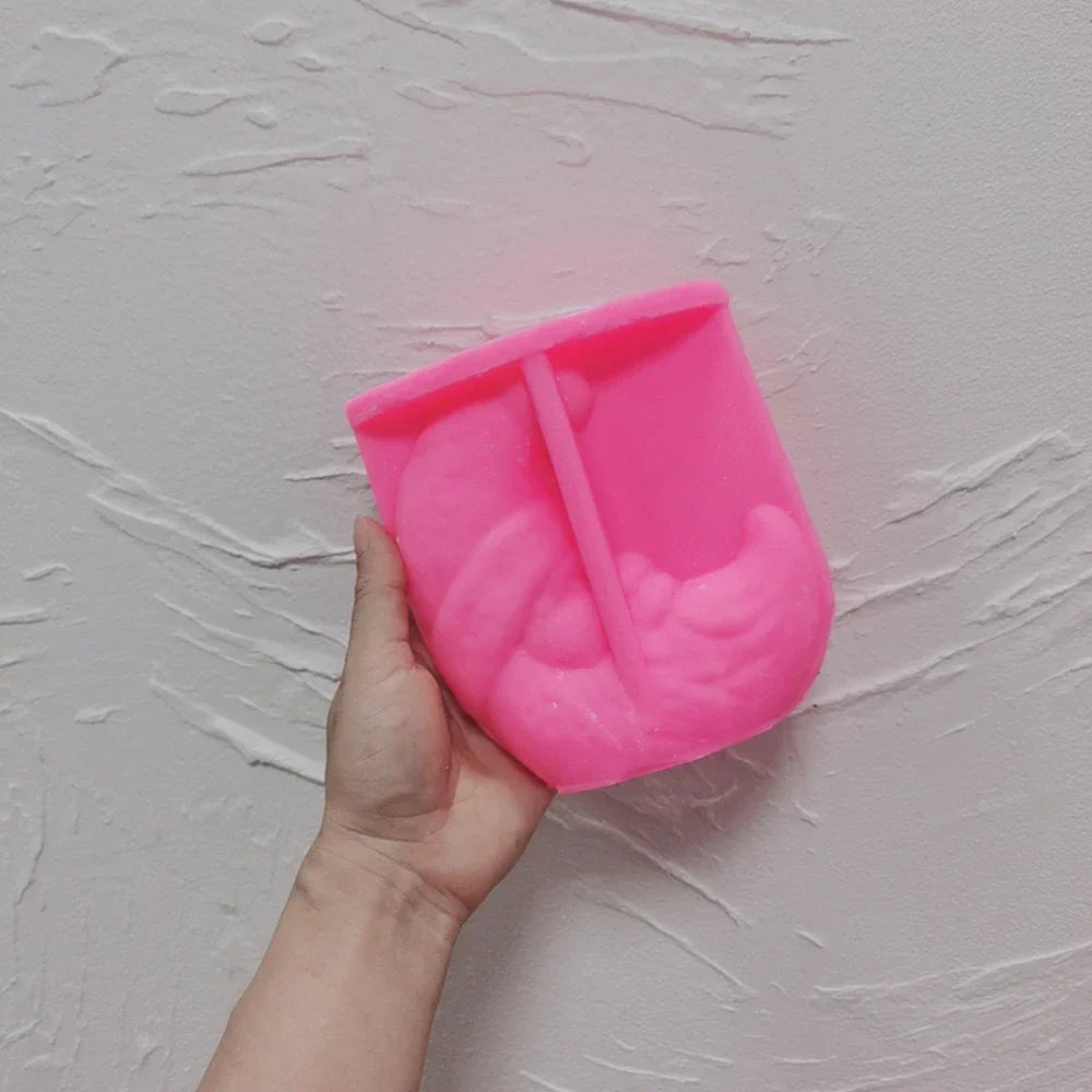 Moon Santa Christmas Candle Mould
