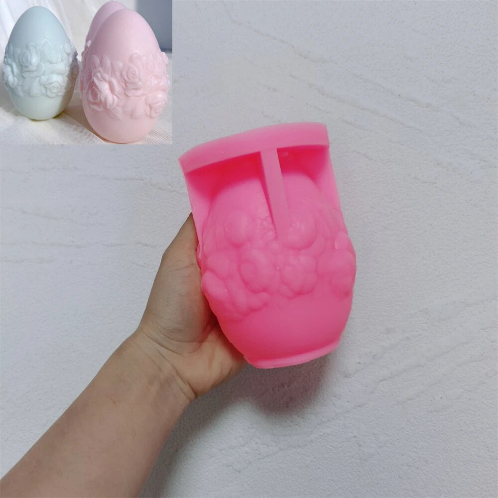 Floral Butterfly Egg Candle Mould