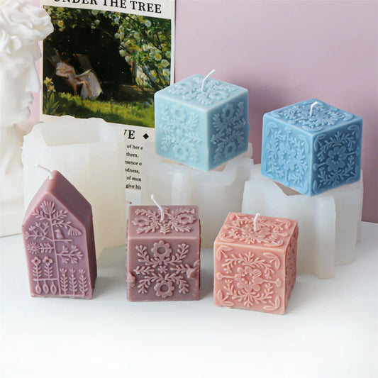 Square Totem Pattern Candle Mould for Home Decor