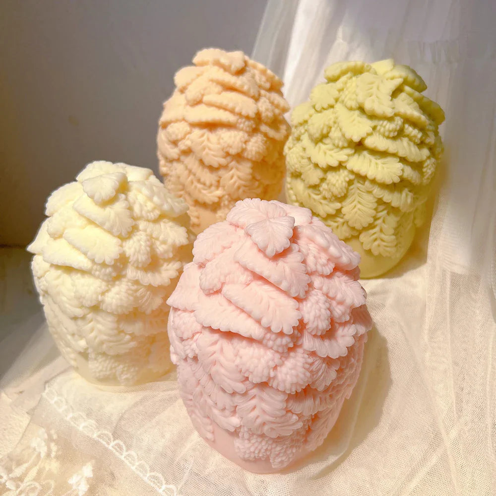 Luxurious Floral Bouquet Pillar Candle Mould
