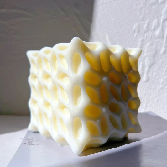 Hole Square Cube Candle Mould
