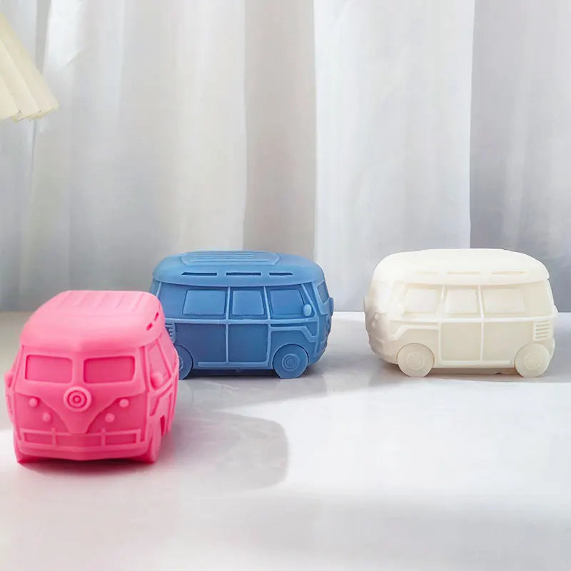 Retro Camper Van Silicone Candle Mould