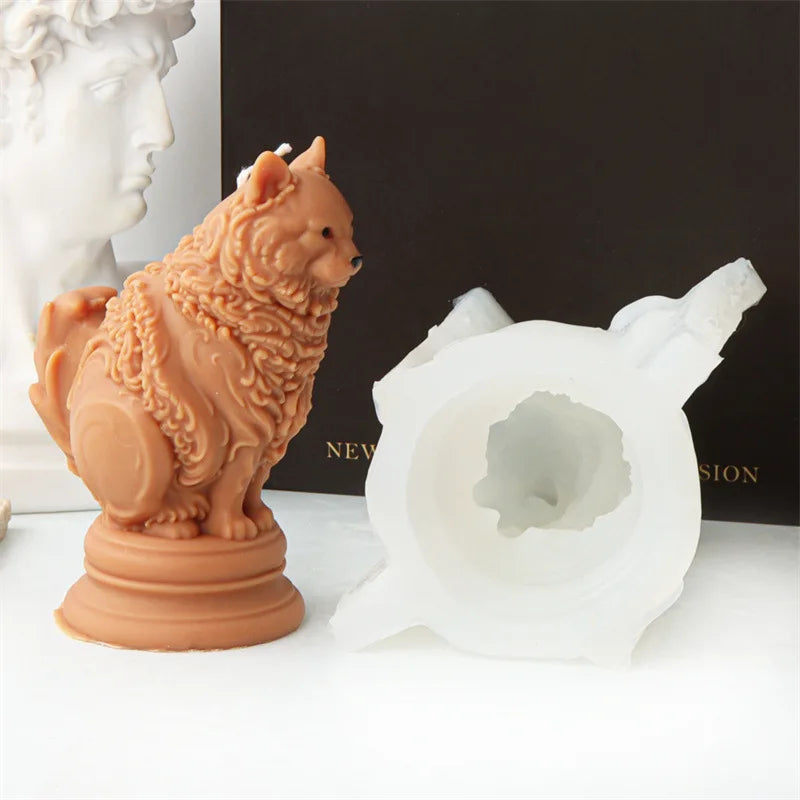 Adorable Ragdoll Cat Candle Mould