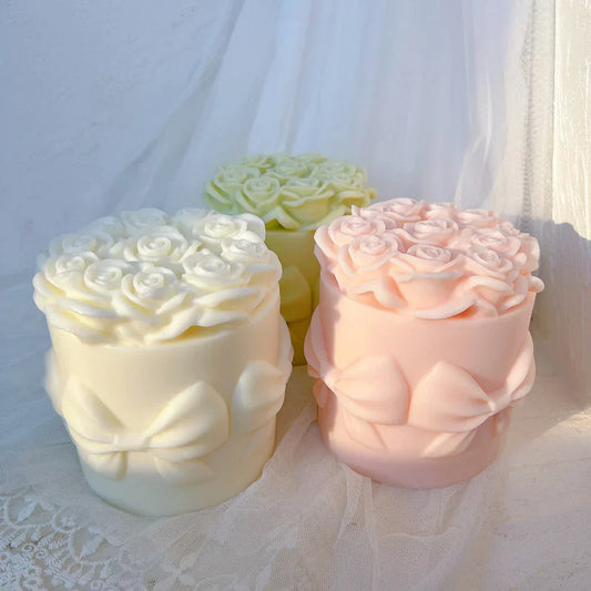 Rose Bouquet Candle Mould