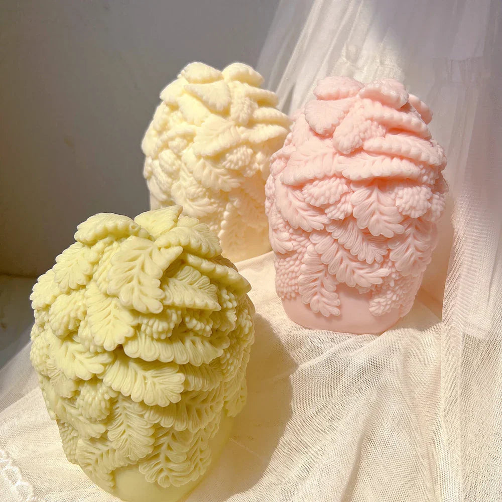 Luxurious Floral Bouquet Pillar Candle Mould
