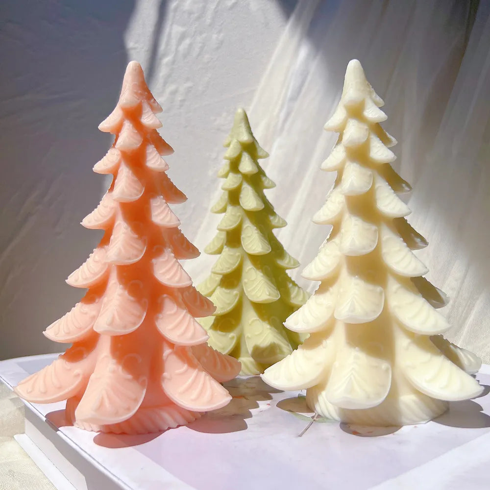 Taper Christmas Tree Silicone Candle Moulds