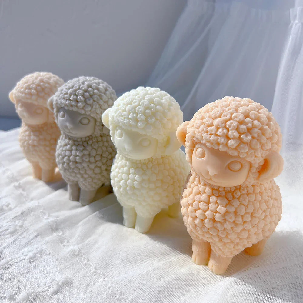 Cute Sheep Silicone Candle Mould