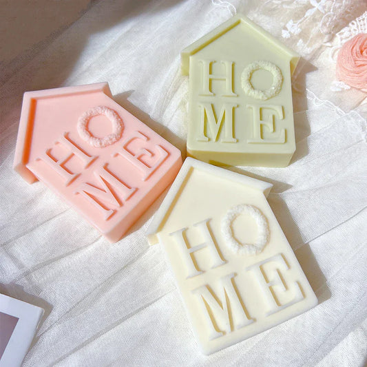 House Shape Christmas Home Letter Candle Moulds