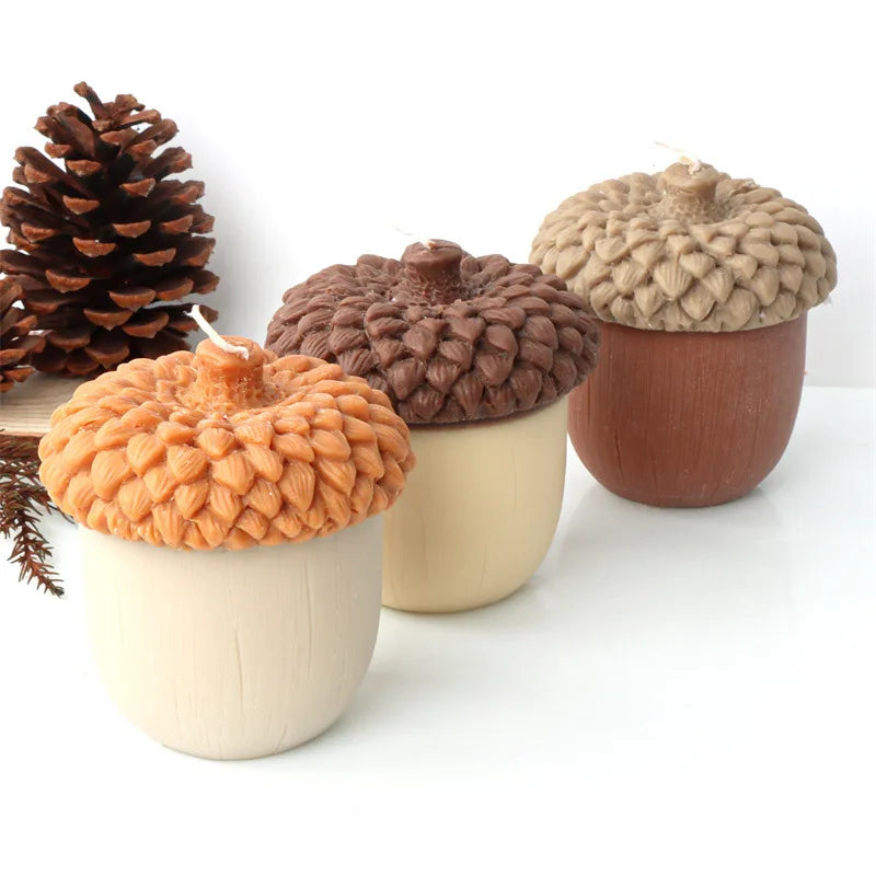 Acorn Nut Candle Silicone Mould