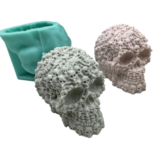 Skull of Skulls Silicone Candle Mould