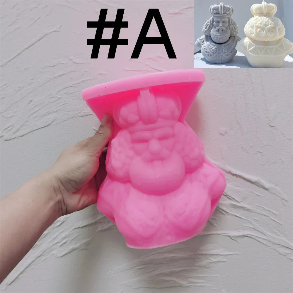 King and Queen Statue Candle Mould