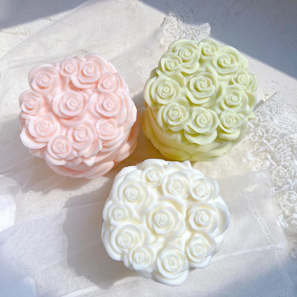 Rose Bouquet Candle Mould