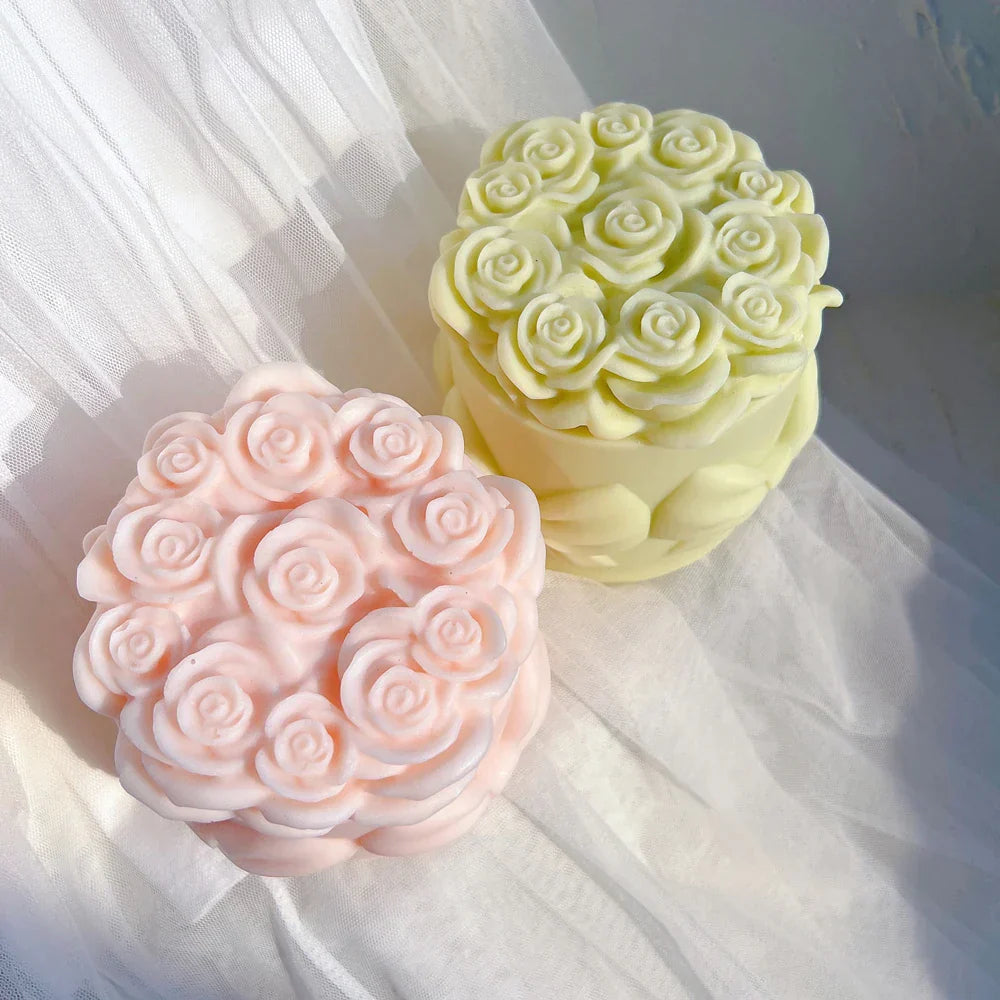 Rose Bouquet Candle Mould