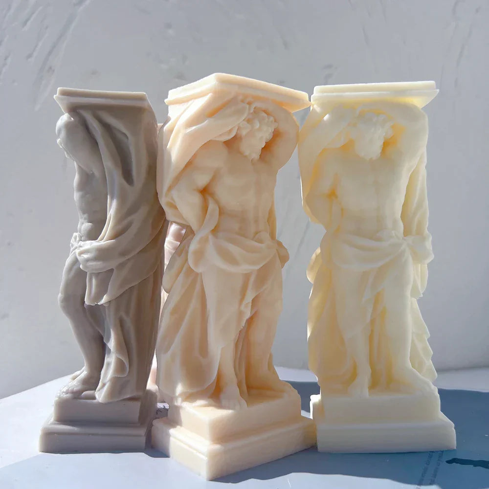 Atlant Statue Silicone Candle Mould