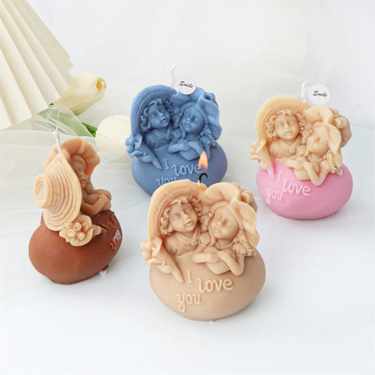 Angel Boys and Girls Silicone Candle Mould