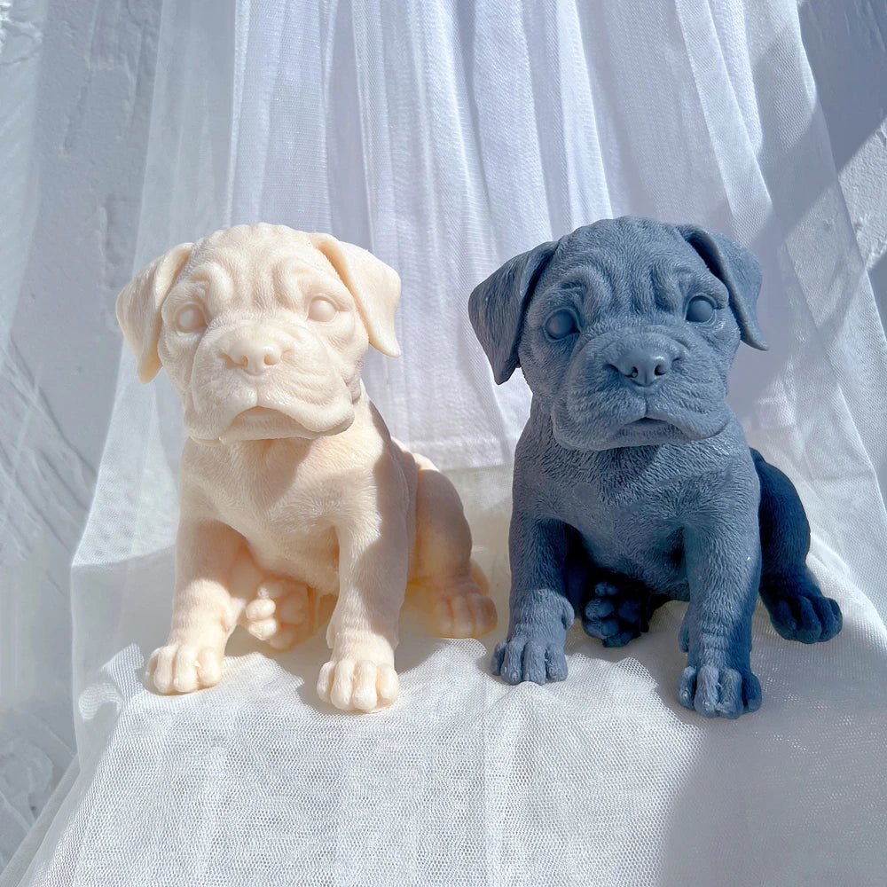 Boxer Puppy Candle Mould