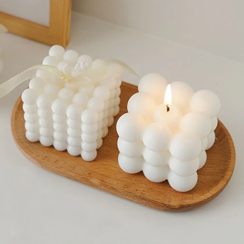 Multi Size Bubble Cube Candle Mould