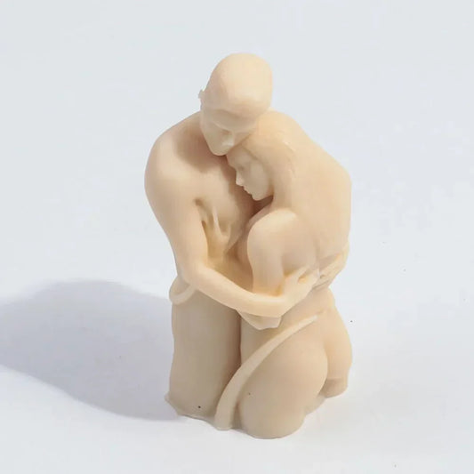 Embrace Lovers Portrait Candle Mould Silicone