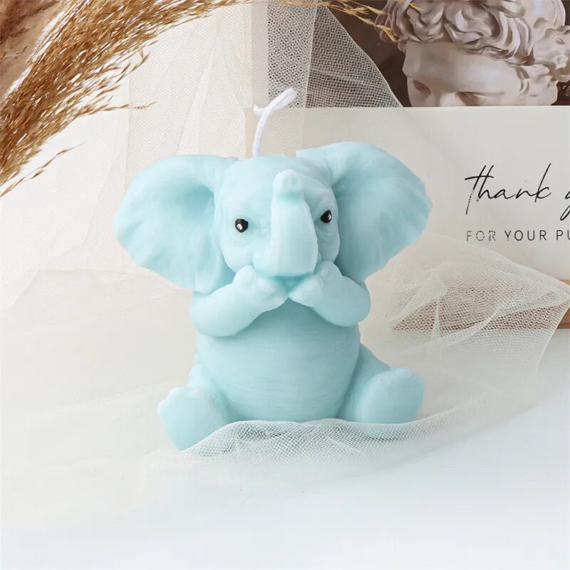 Cute Elephant Candle Mould