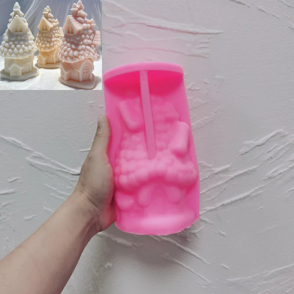 Christmas Grand Spruce Lodge Silicone Candle Mould