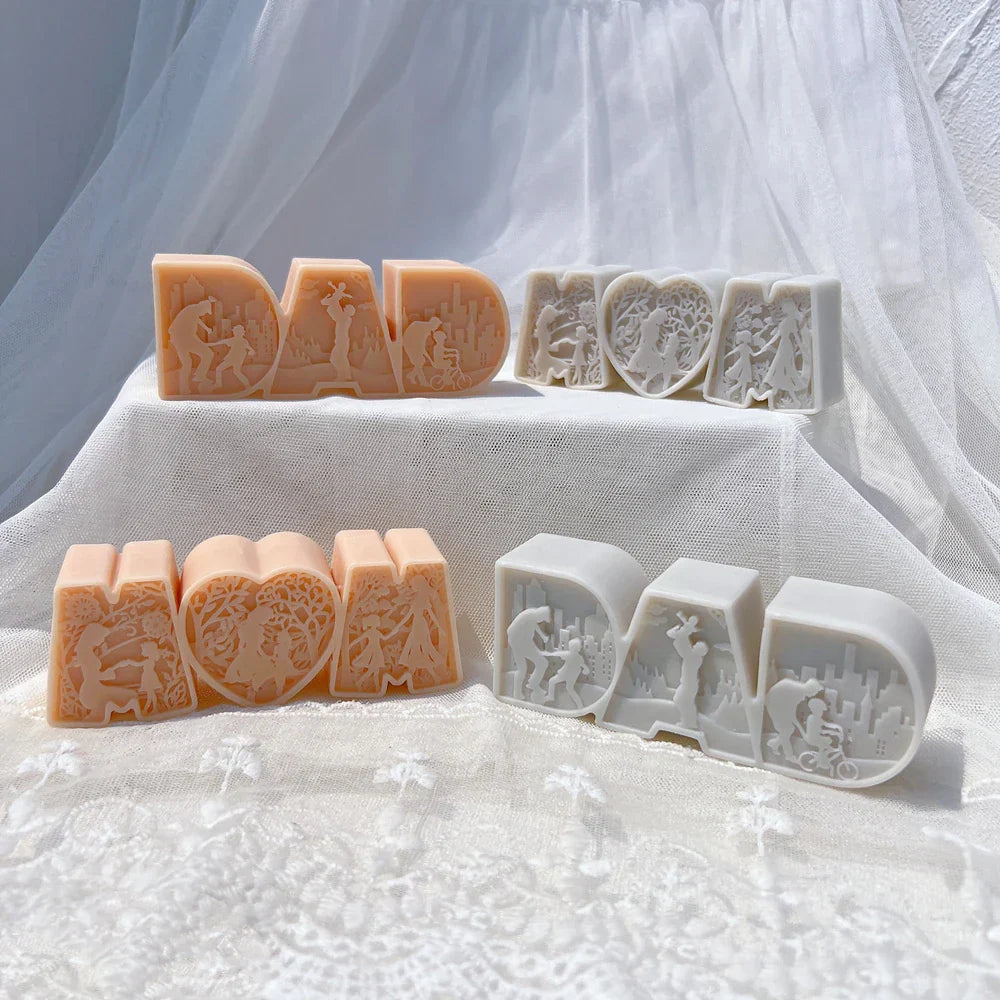 DAD & MOM Candle Mould