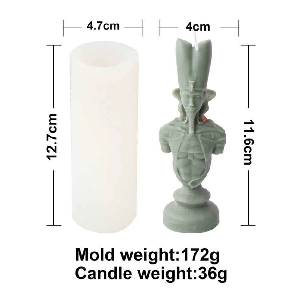 Ancient Greek Pharaoh Sacrificial Knight Candle Mould