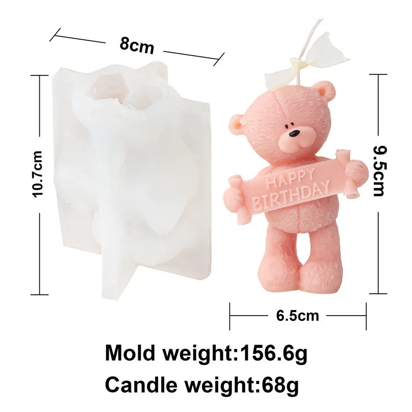 Confession Bear Silicone Candle Mould
