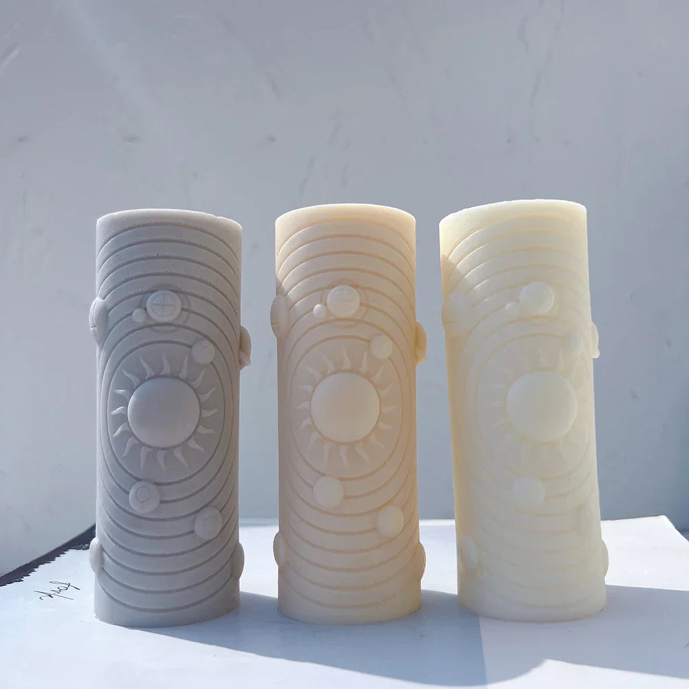 Solar System Candle Moulds: Astrological Home Decor Symbols