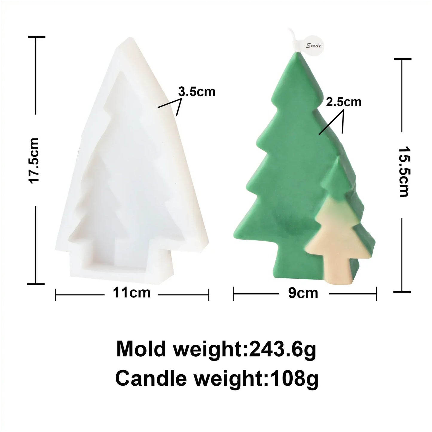 Christmas Joy Candle Moulds