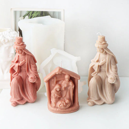Jesus's Family Candle Silicone Mould