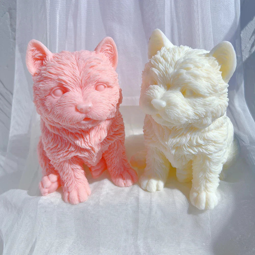 West Highland Puppy Candle Mould