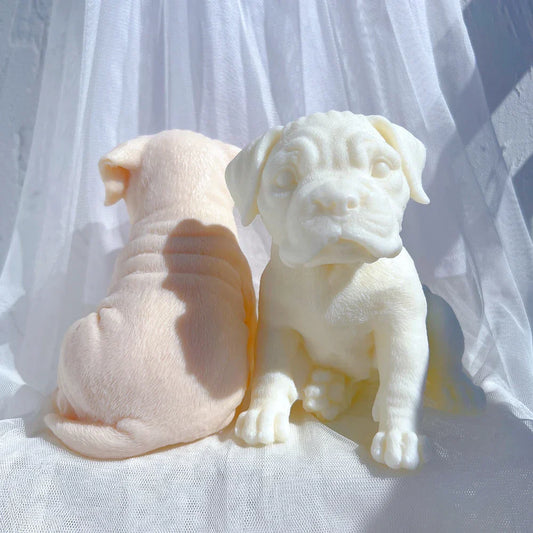 Boxer Puppy Candle Mould