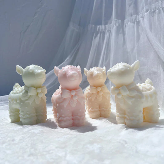 Christmas Cute Reindeer Candle Mould