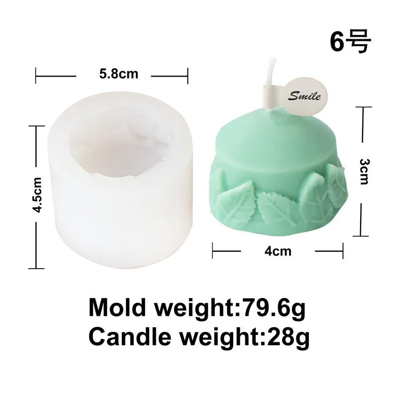 Burning Flame Long Rod Candle Mould