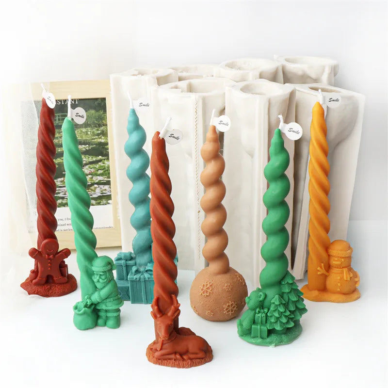Festive Christmas candle Mould