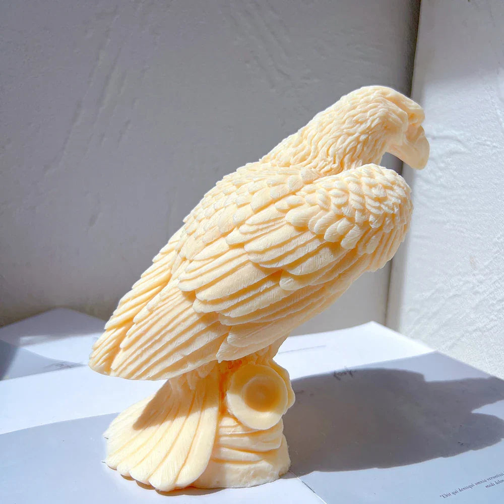 Sitting On Branch Eagle Candle Mould