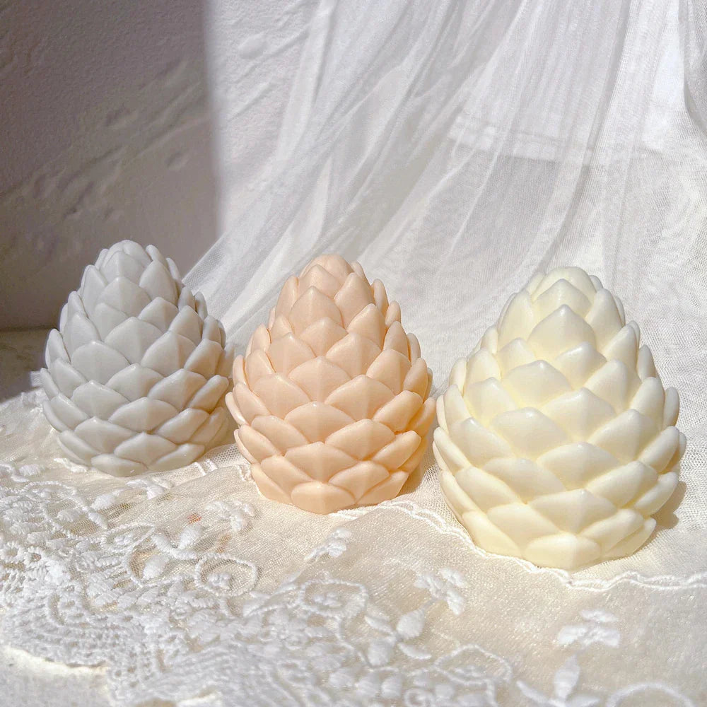 Christmas Pine Cone Silicone Candle Mould - DIY Handmade