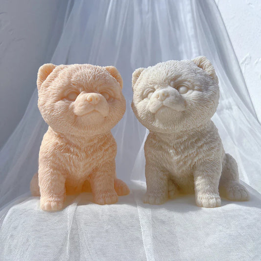 Pomeranian Dog Puppy Candle Mould