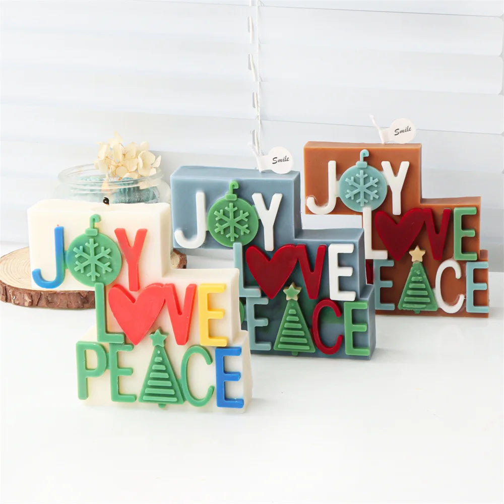 Christmas Joy Candle Moulds