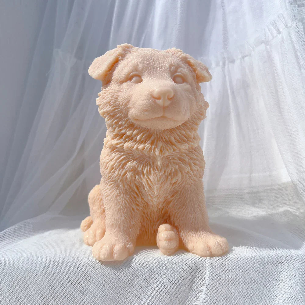 Alsatian German Shepherd Puppy Candle Mould