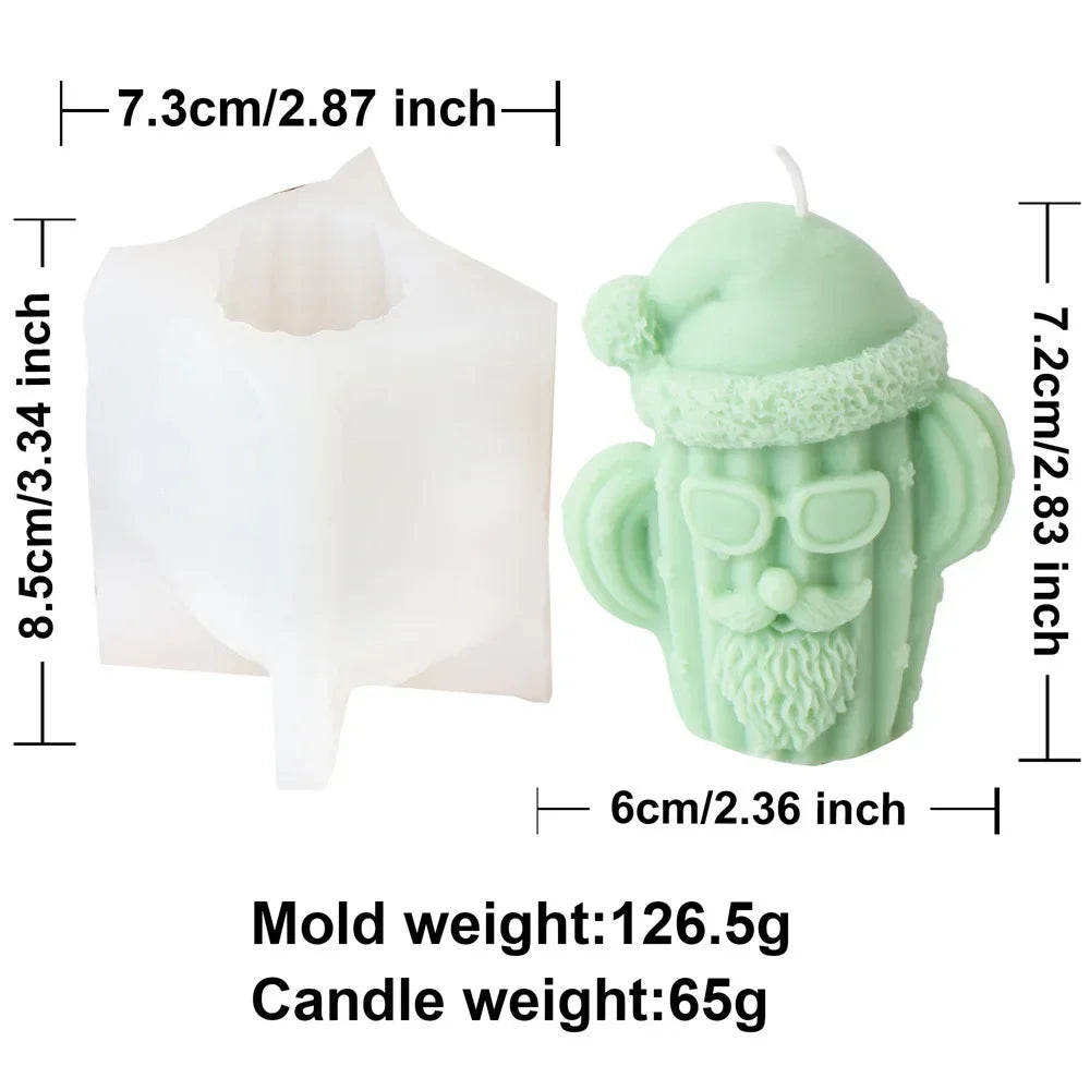 Christmas Cactus Silicone Candle Moulds