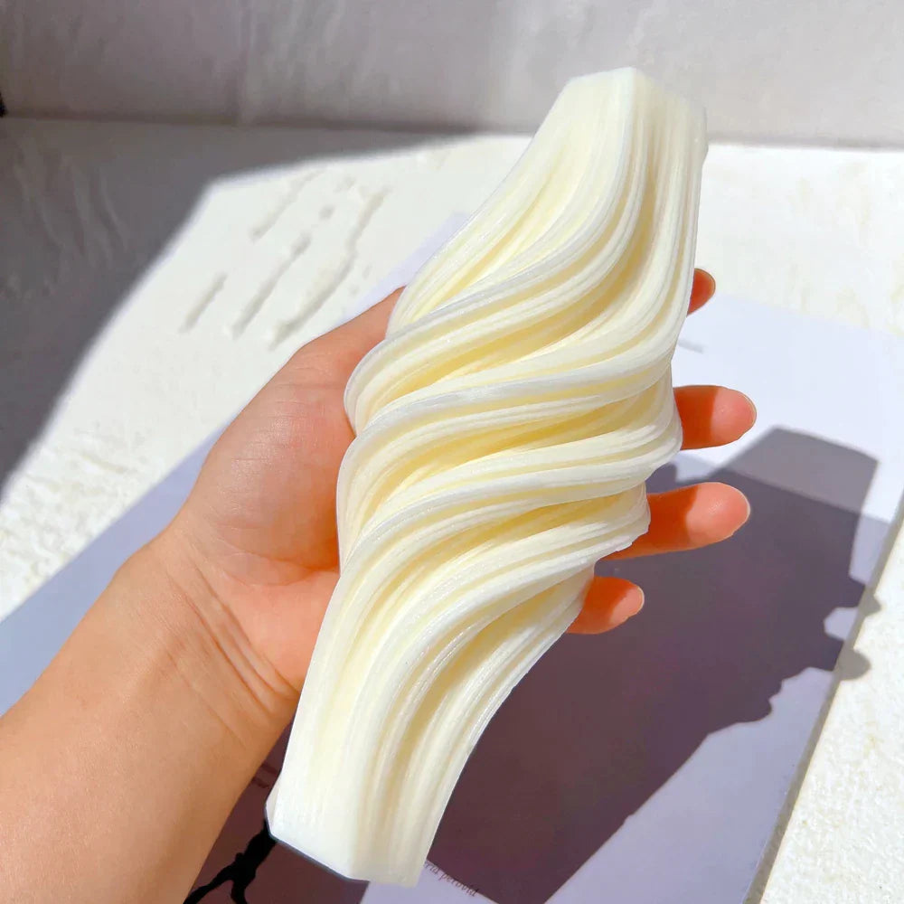 Wave Pillar Swirl Candle Silicone Mould