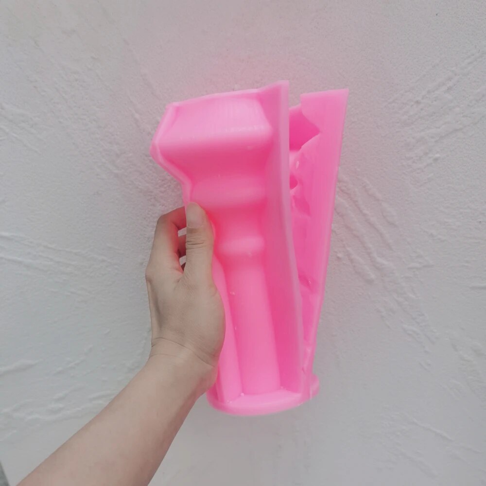 Abstract Cylindrical Striped Tall Pillar Candle Mould