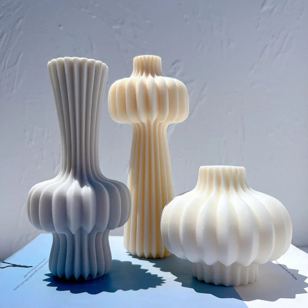 Roman Cylindrical Pillar Silicone Candle Mould