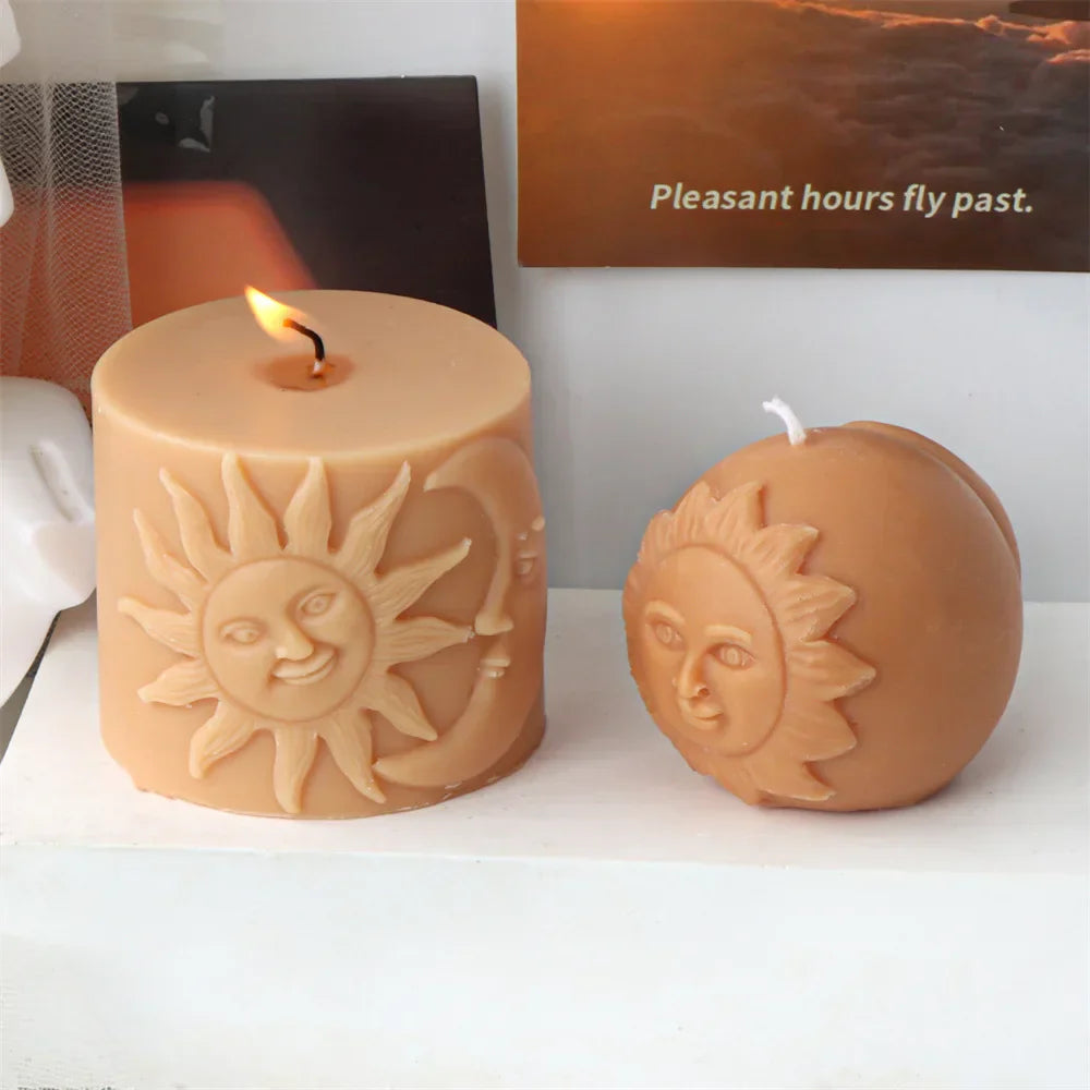 DIY Sun and Moon Candle Mould