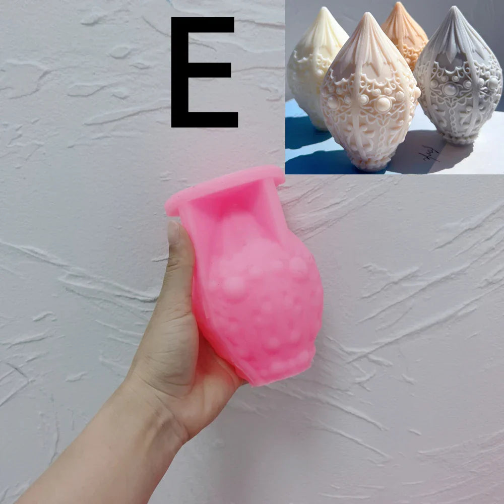 Decorative Bottles Vase Shaped Silicone Candle Mould